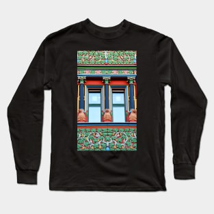 Town Hall Window With Monkeys Long Sleeve T-Shirt